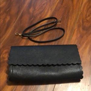HM Black Scalloped Bag